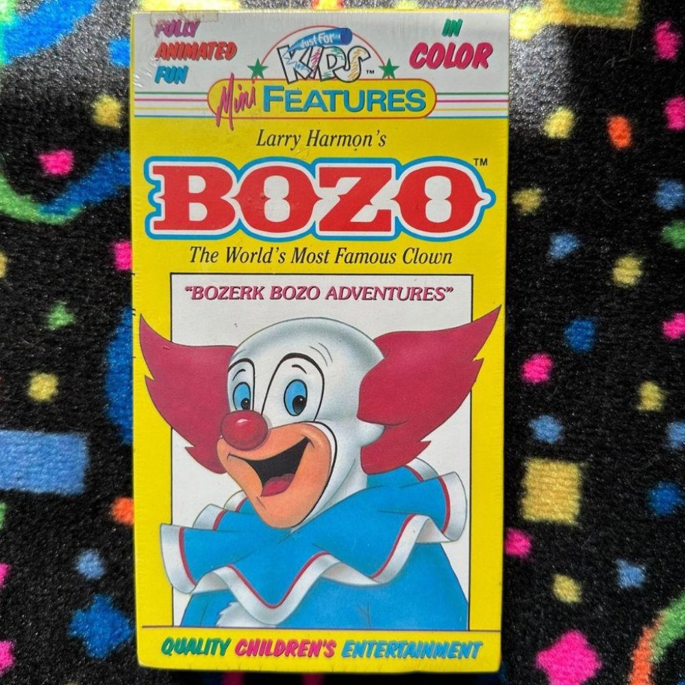 BOZO - BOZERK‎ BOZO ADVENTURES VHS (SEALED)